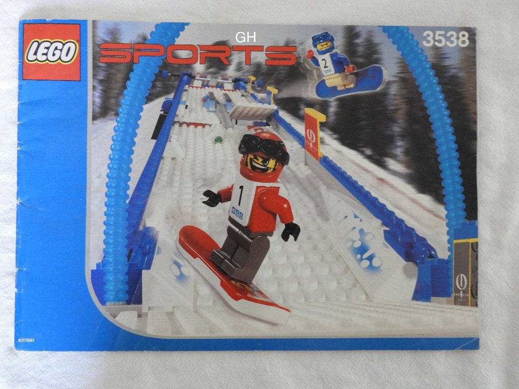 Lego 3538 Snowboard Boarder Cross Race, Compleet, Gebruikt, Overige thema's, Lego