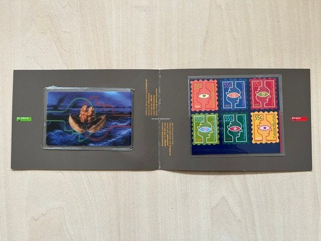 telefoonkaart - 3D uitvoering met postzegels, Ophalen of Verzenden, Nederland