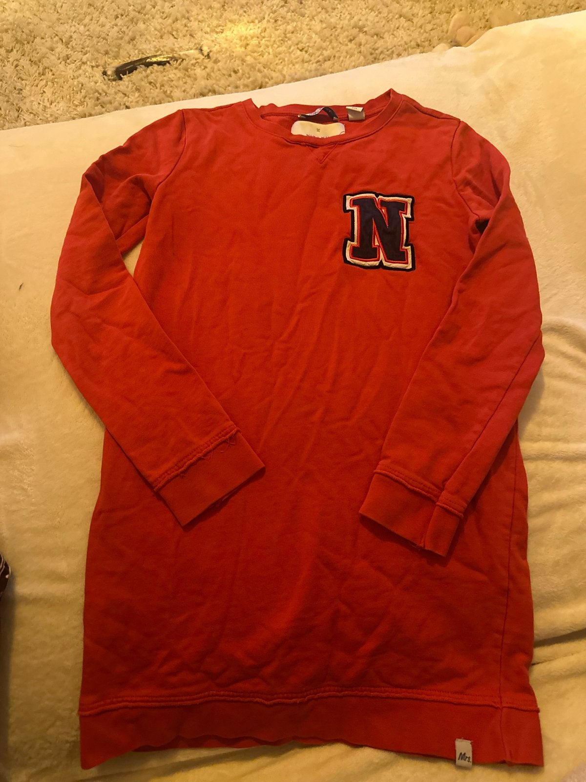 Nik & Nik Rode Sweater Jurk Maat 164, Ophalen of Verzenden, Zo goed als nieuw, Meisje, Jurk of Rok