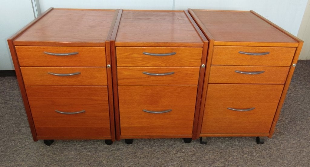 buro kastjes, Ophalen, Gebruikt, 43 cm, Met wielen