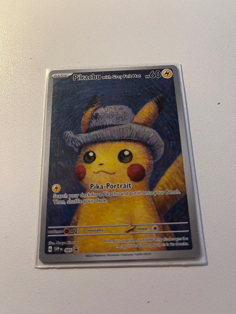 Pokemon Pikachu van Gogh promo, Ophalen of Verzenden, Zo goed als nieuw
