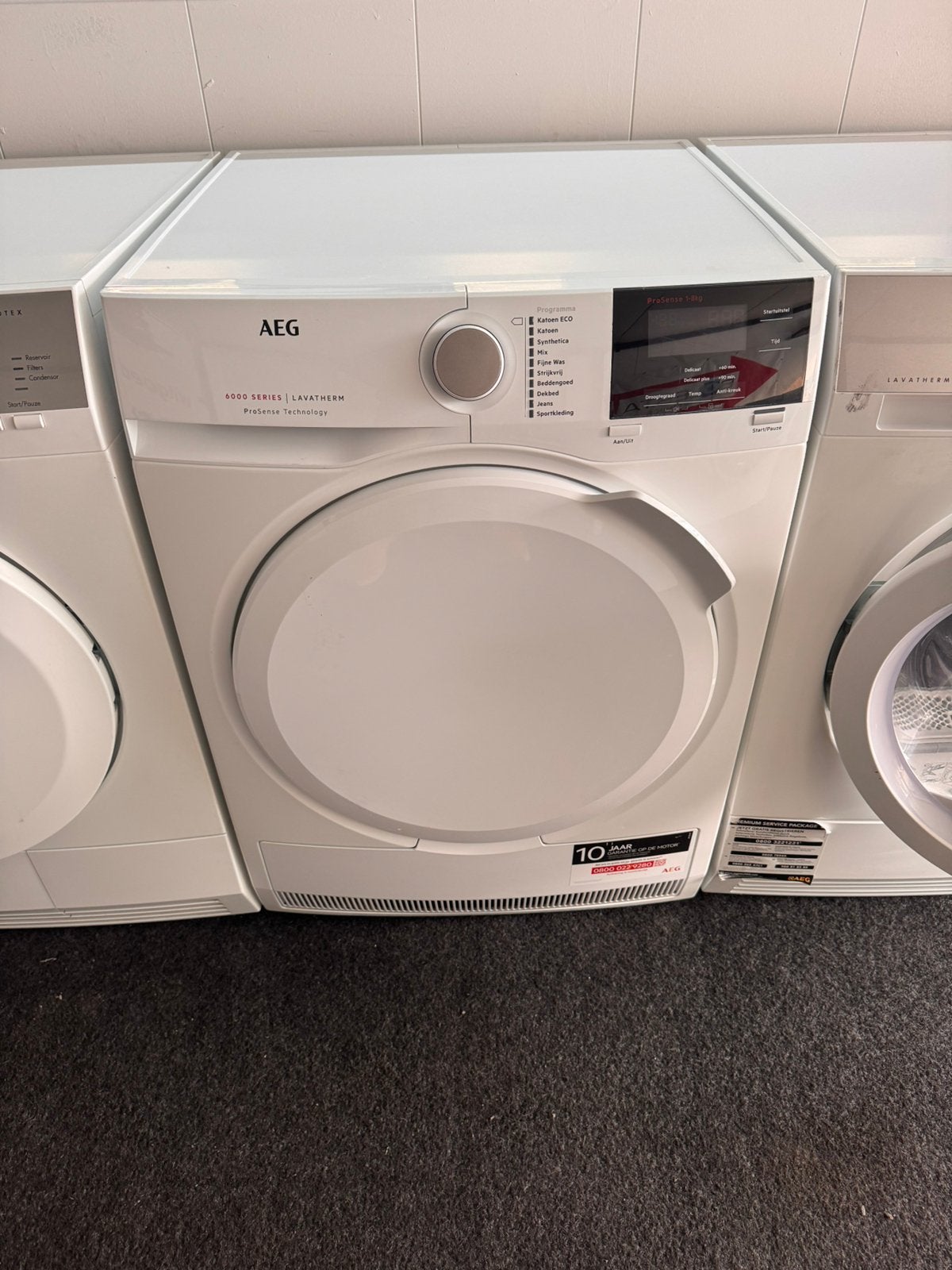 AEG CONDENSDROGER 8 KG met 1 jaar garantie, 6 tot 8 kg, N, N, Anti-kreukfase