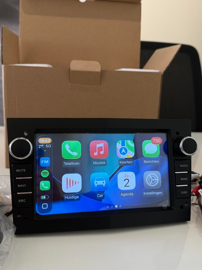 Opel Corsa Radio Apple/Android Carplay youtube 2/32gb Zwart, Ophalen of Verzenden, Nieuw