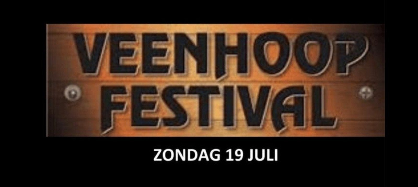 Veenhoopfestival 2x papier dagticket. 22,5 euri, Eén persoon, Ticket of Toegangskaart