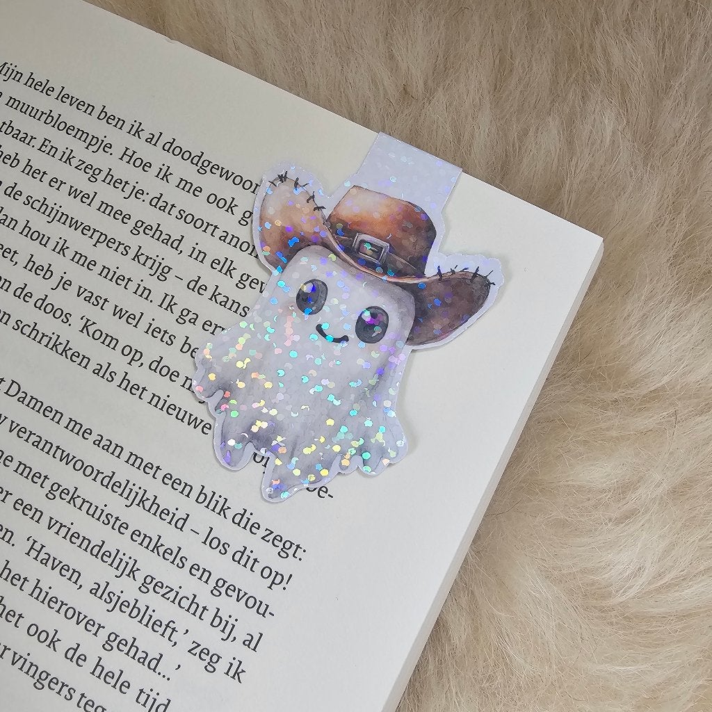 Magnetische boekenlegger spookje cowboy glitter, Ophalen of Verzenden, Nieuw, Overige onderwerpen