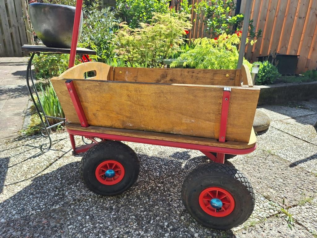 Houten bolderkar, vintage!, Ophalen, Gebruikt