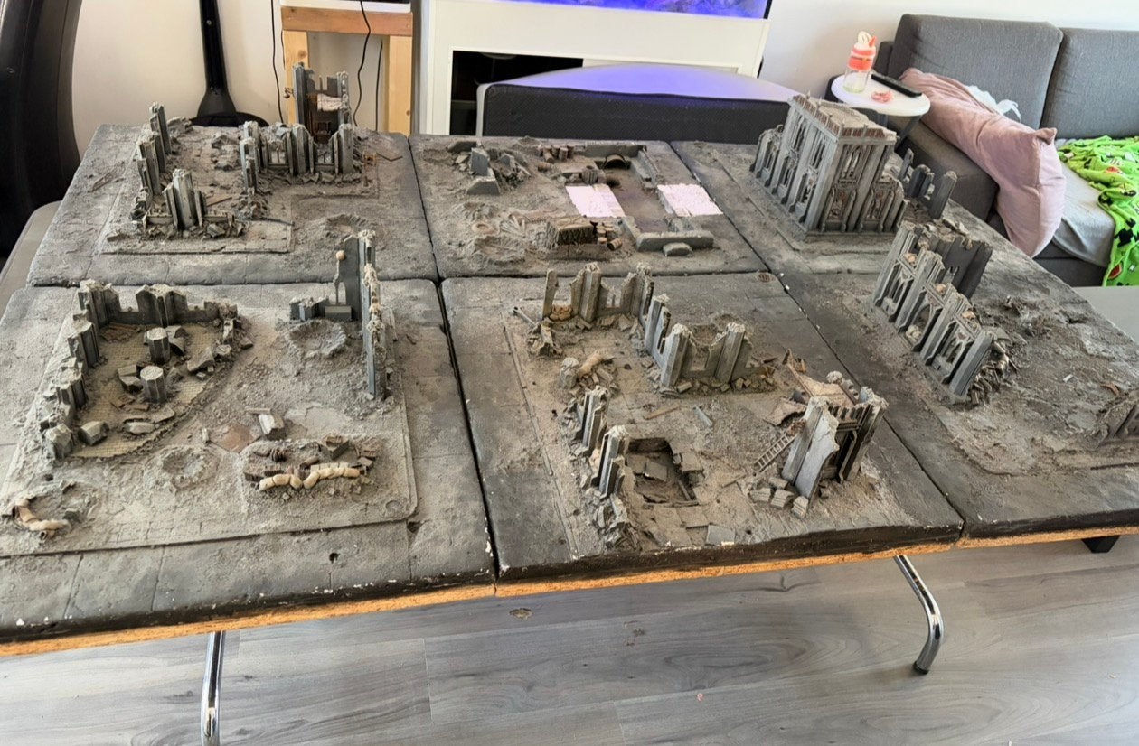 Warhammer 40K Cityfight-tafel – Forge World Terrain – OOP, Hobby en Vrije tijd, Ophalen, Gebruikt, Warhammer 40000, Geverfd