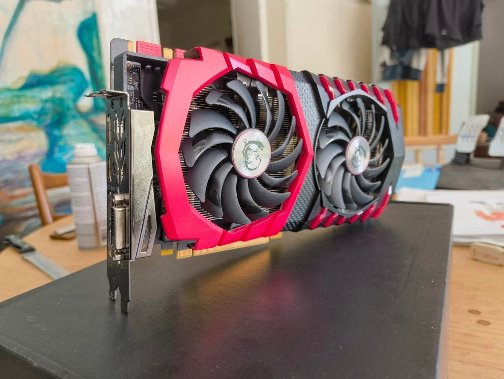 MSI GForce GTX 1070 GAMING X 8G, Computers en Software, Videokaarten, Zo goed als nieuw, Nvidia, PCI-Express 3.0, GDDR5, HDMI
