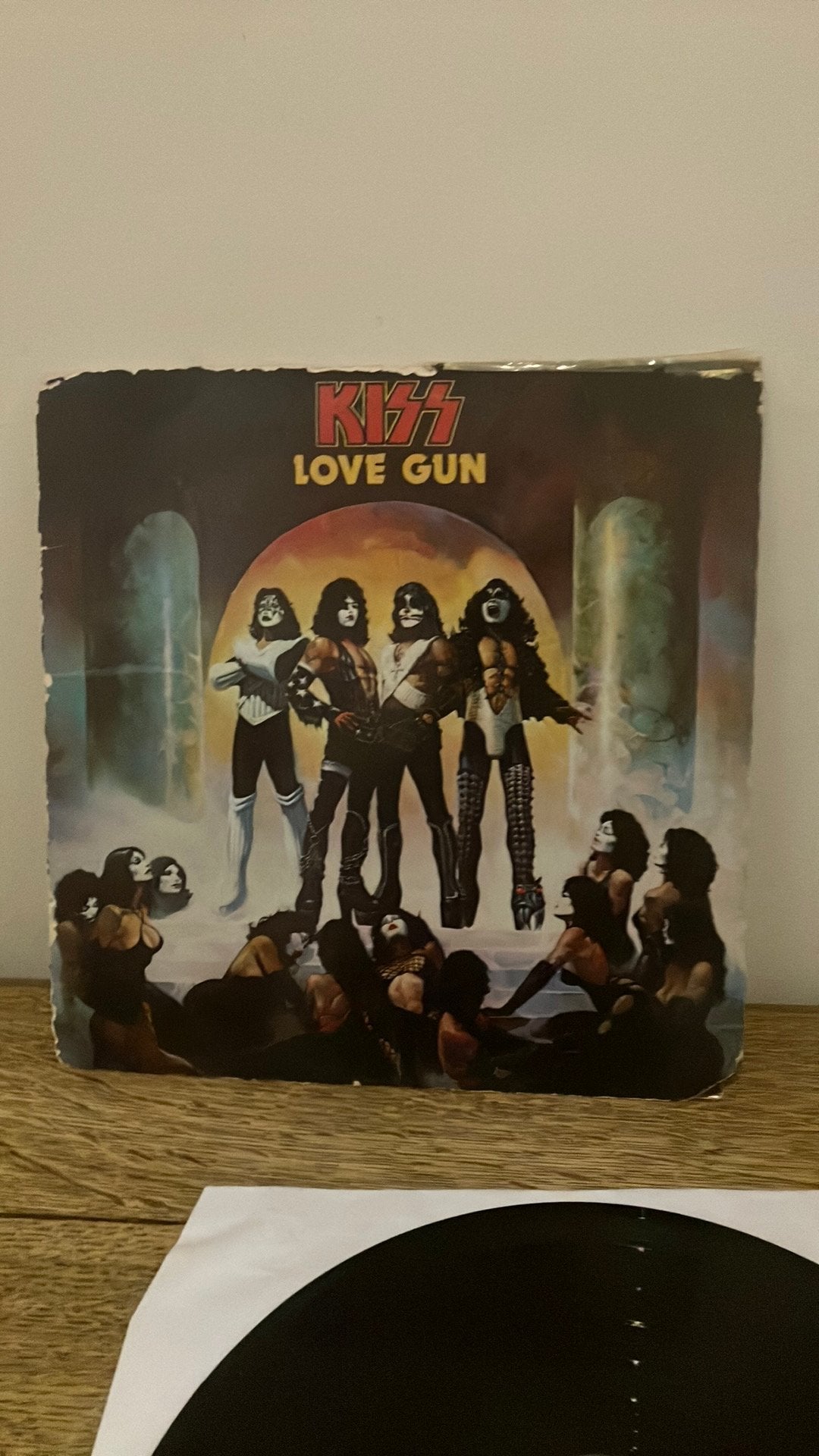 Kiss love gun lp, Cd's en Dvd's, Ophalen of Verzenden, Gebruikt, 12 inch