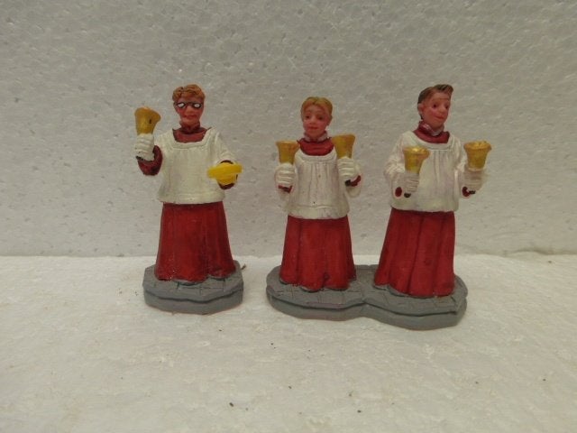 lemax handbell choir kerstdorp kerk koorknapen poppetjes, Diversen, Ophalen of Verzenden, Zo goed als nieuw