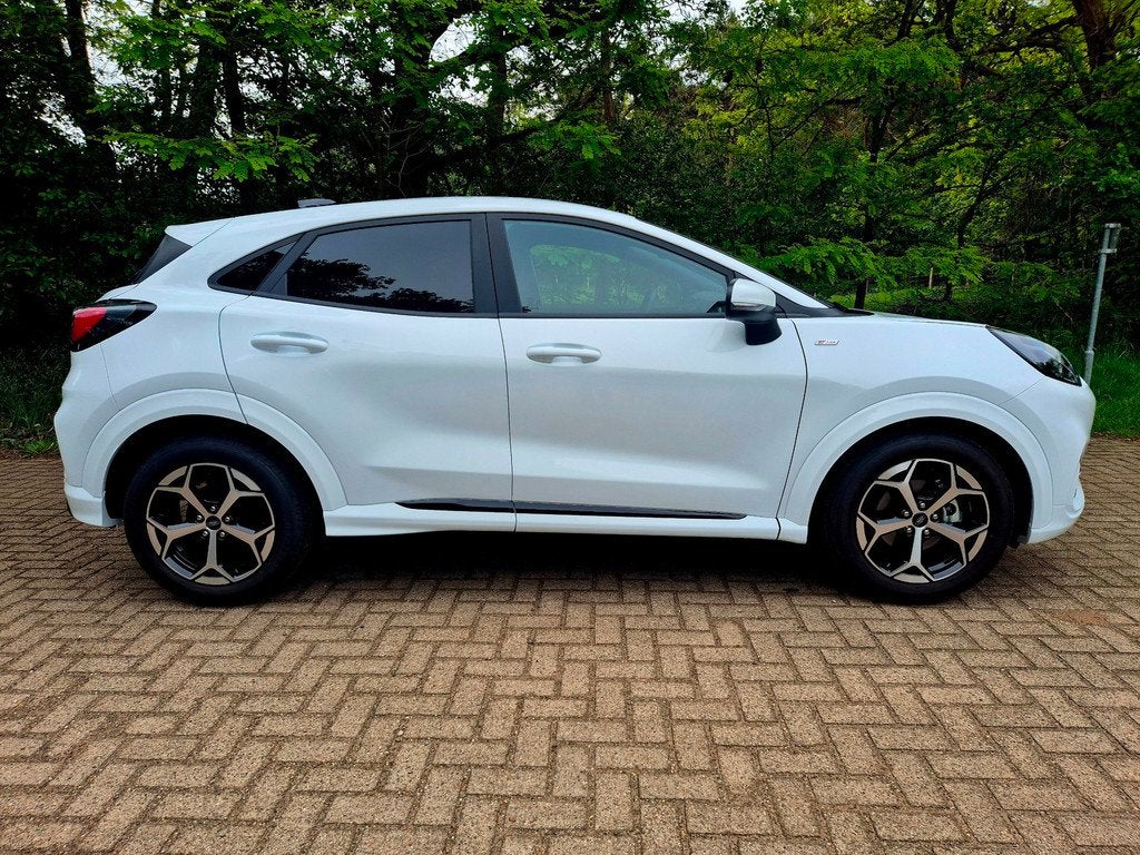 Ford Puma 1.0 EcoBoost Hybrid ST-Line / FORD GARANTIE, Auto's, Voorwielaandrijving, Puma, Zwart, Wit