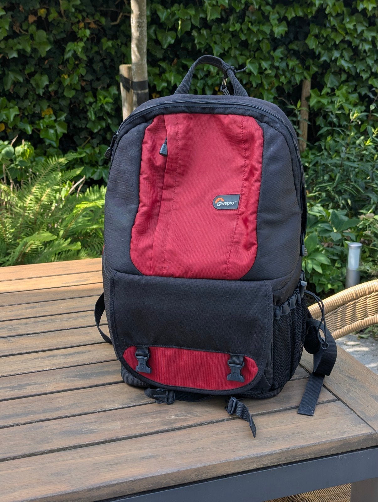 Lowepro Cameratas Rugzak - Zwart/Rood, Audio, Tv en Foto, Fotografie | Fototassen, Ophalen, Gebruikt, Rugtas, Lowepro