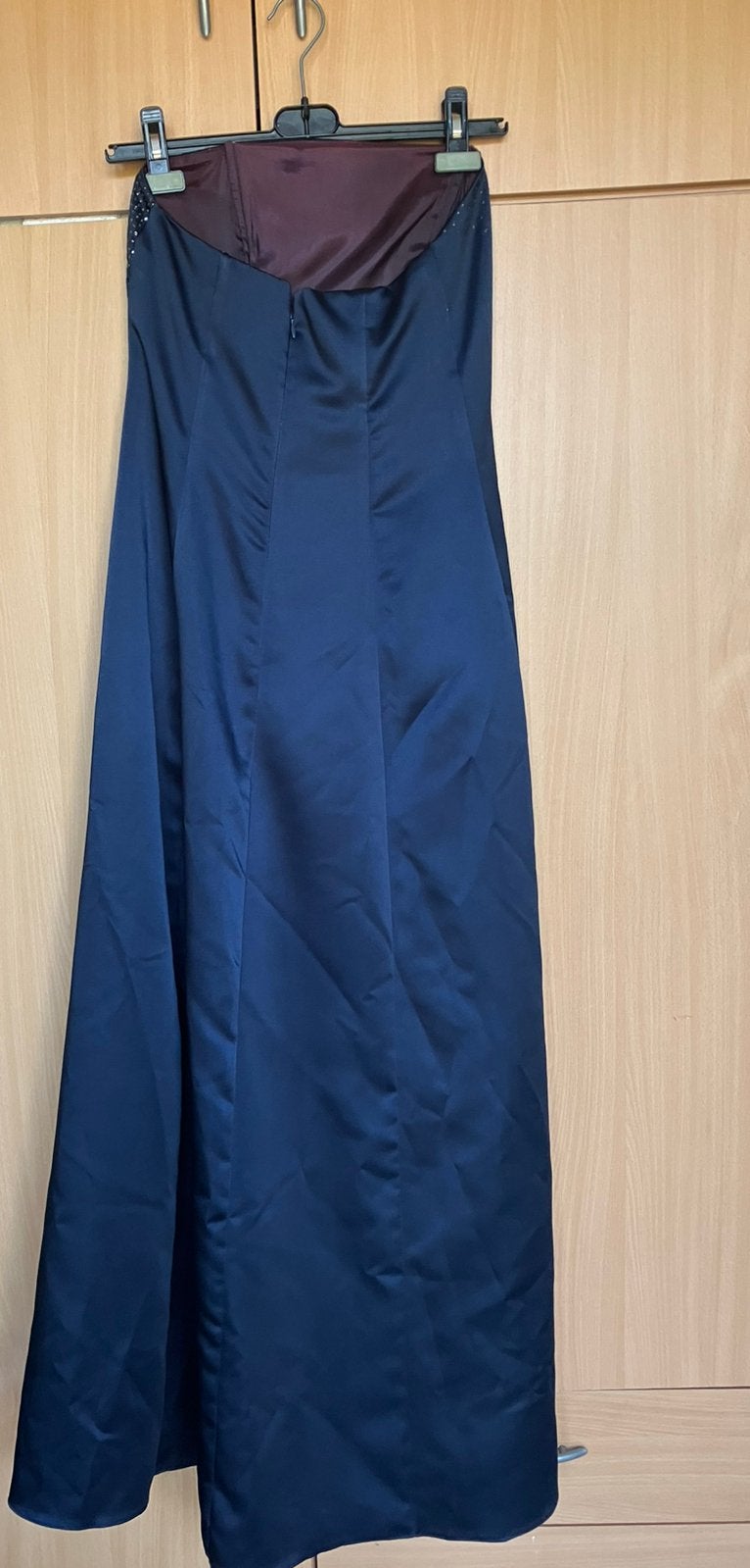 Strapless Gala jurk  linda bernell maat 34/36, Galajurk, Zwart, Ophalen of Verzenden, Zo goed als nieuw