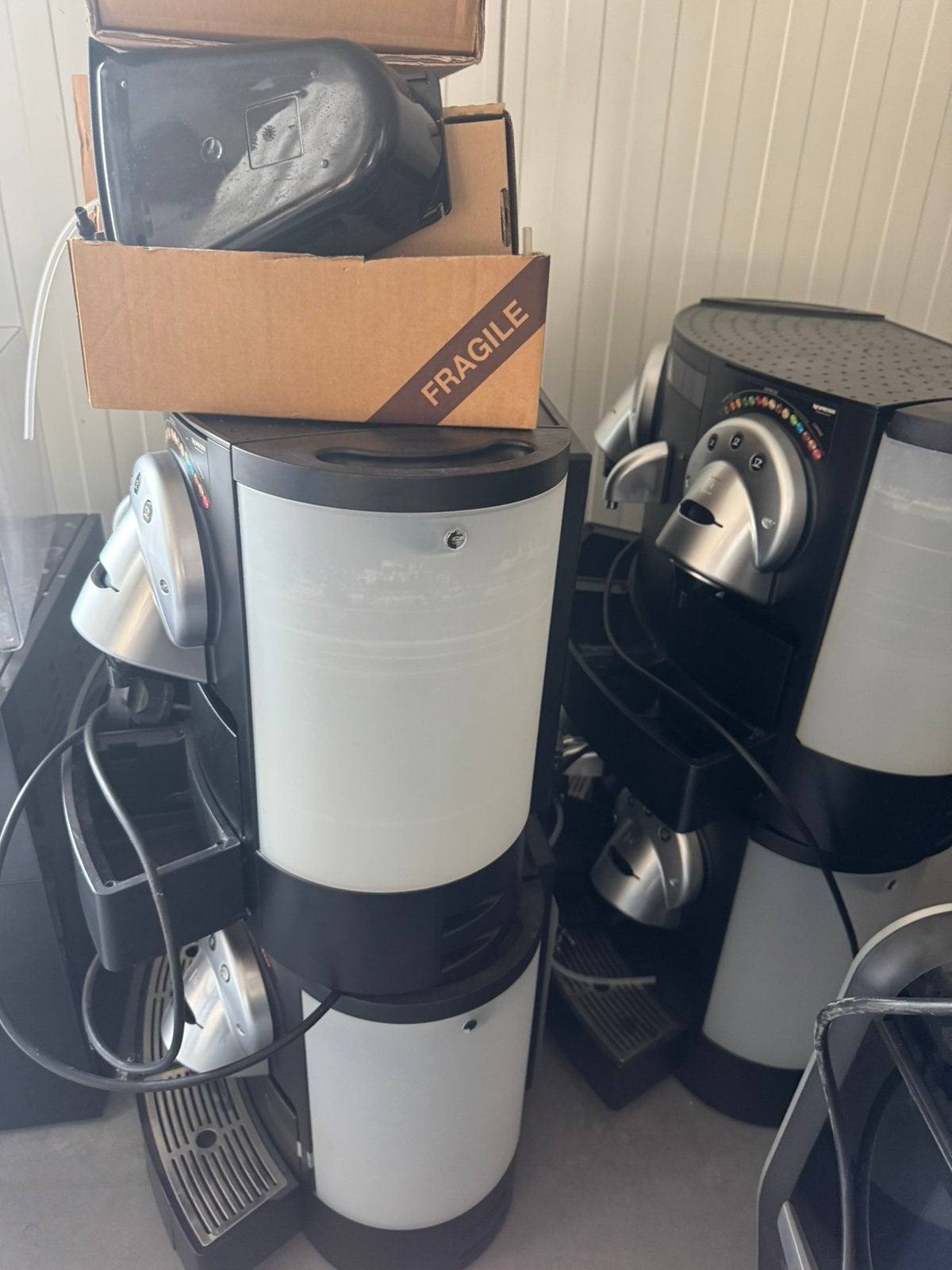 4x zakelijke nespresso pads machine, Ophalen, Zo goed als nieuw, Espresso apparaat