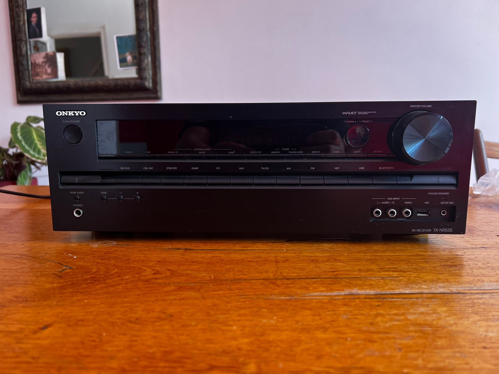 Onkyo TX-NR535 AV Receiver - 5.1-kanaals met HDMI, Bluetooth, Ophalen, Zo goed als nieuw, 120 watt of meer, Onkyo