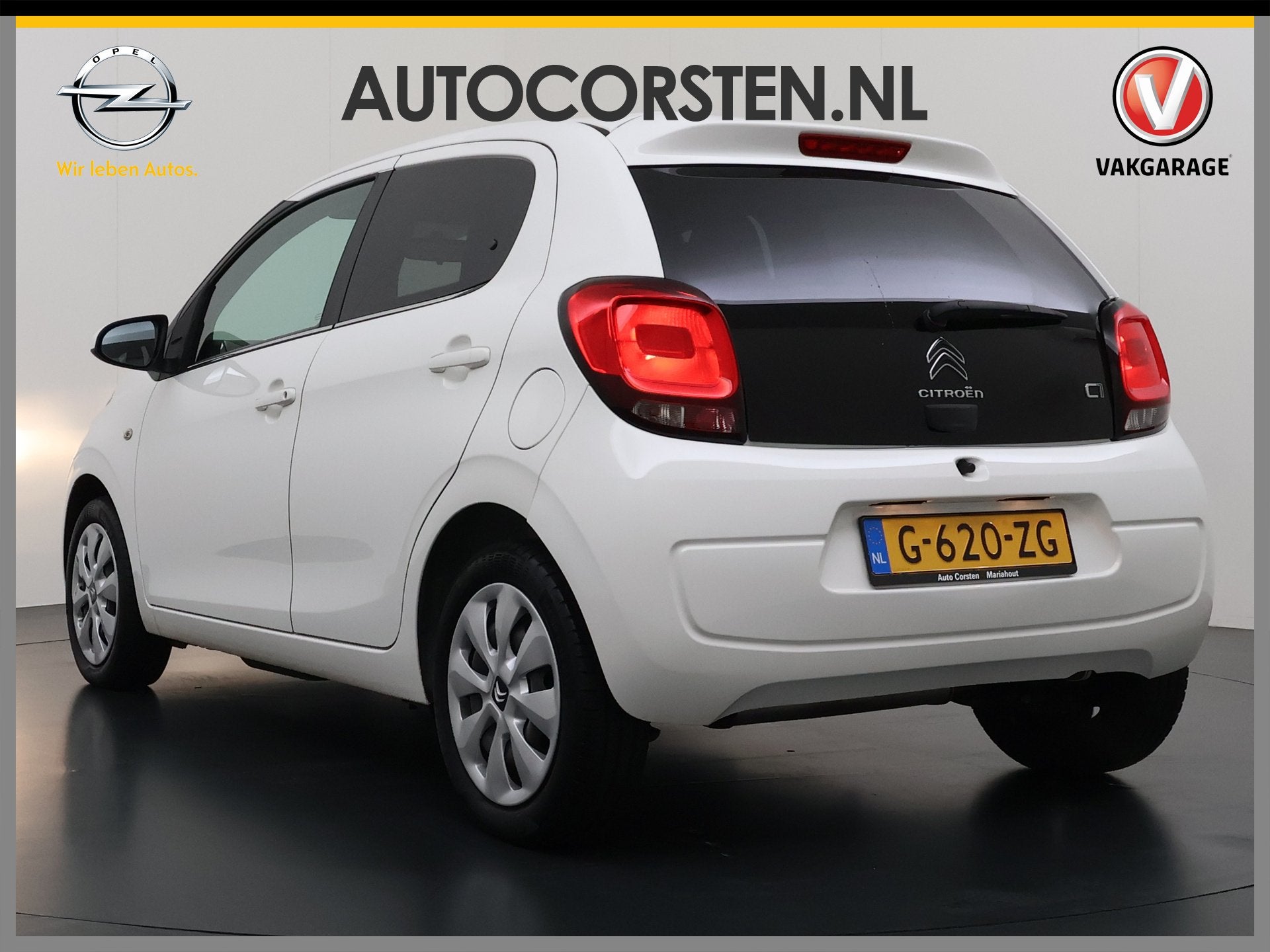 Citroën C1 1.0i 73pk 5Drs Airco Elek.Ramen+Spiegels Stuurbe, Voorwielaandrijving, Stof, Gebruikt, 4 stoelen