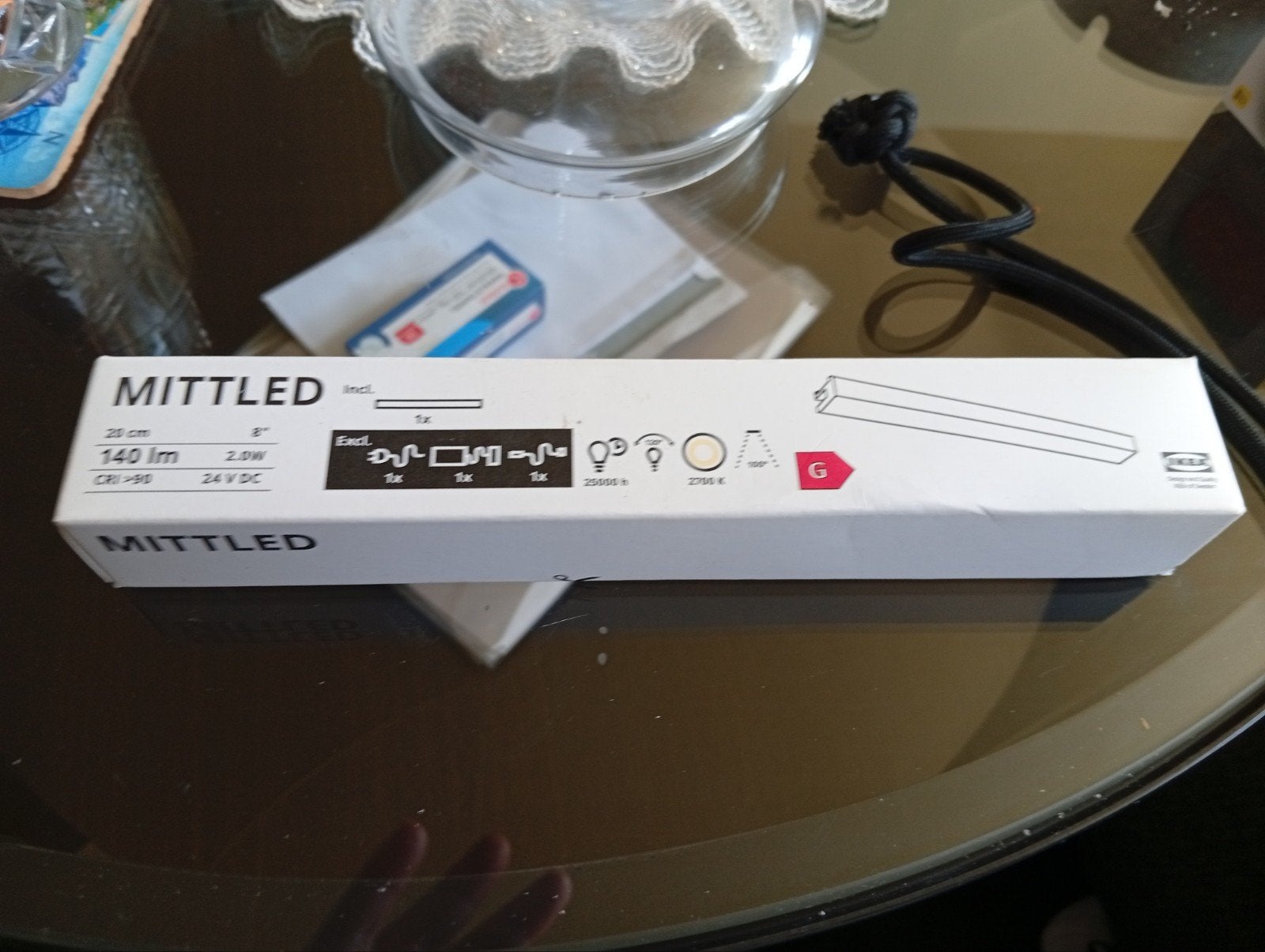 10 x IKEA MITTLED LED-verlichting 20 cm, 140 lm, 2.0W, Ophalen of Verzenden, Nieuw, IKEA, Led-lamp