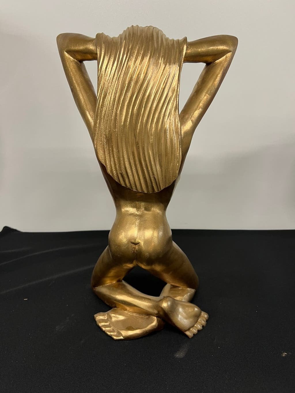 Erotische dame van hout 45 cm, Houtsnijwerk, Ophalen of Verzenden, Handgemaakt, 20 - 50 cm