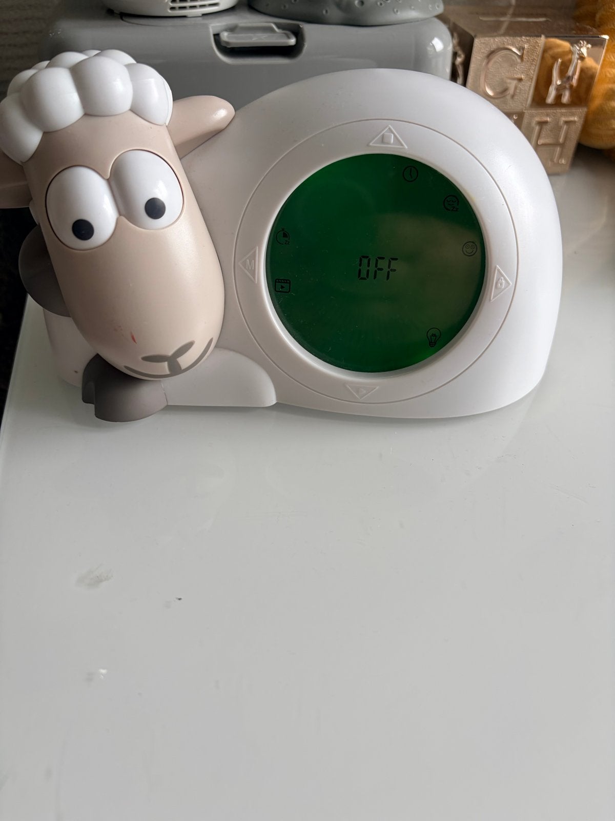 ZAZU Schaap Sam Slaaptrainer/Nachtlampje met Kabel, Witgoed en Apparatuur, Wekkers, Ophalen of Verzenden, Zo goed als nieuw