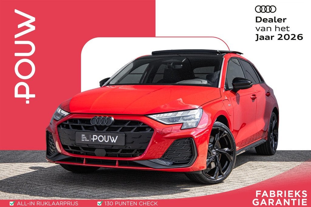 Audi A3 Sportback 45 TFSIe 272pk S edition Competition | 19", Auto's, 4 cilinders, 150 min, Leder en Stof, 26 kWh