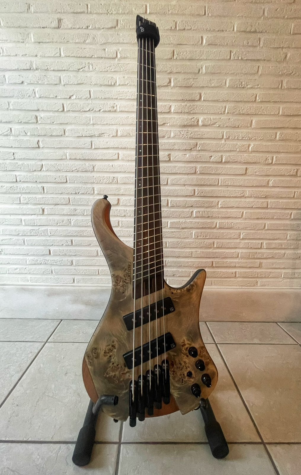 Ibanez Bass Workshop EHB1505MS-BIF Black Ice Flat, Ophalen of Verzenden, Zo goed als nieuw, 5-snarig