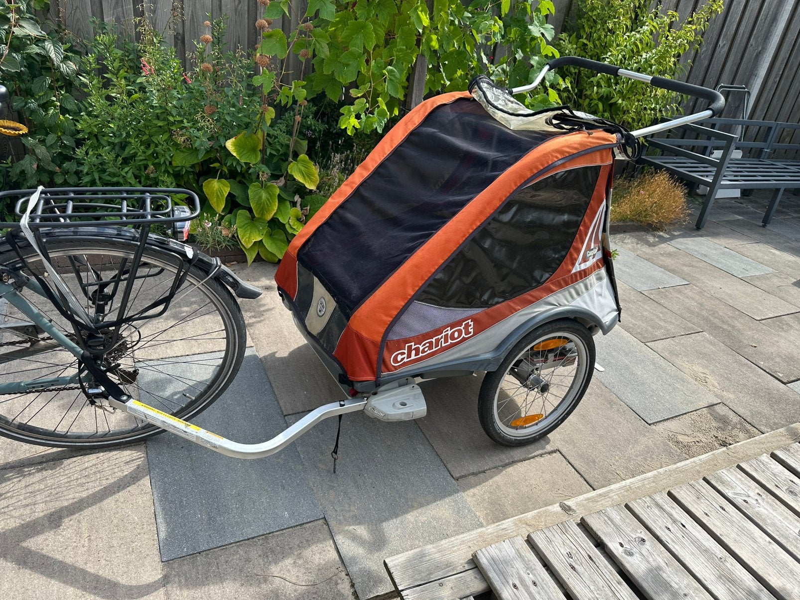 Chariot captain 2, Fietsen en Brommers, Ophalen, Gebruikt, Minder dan 20 kg, Opvouwbaar