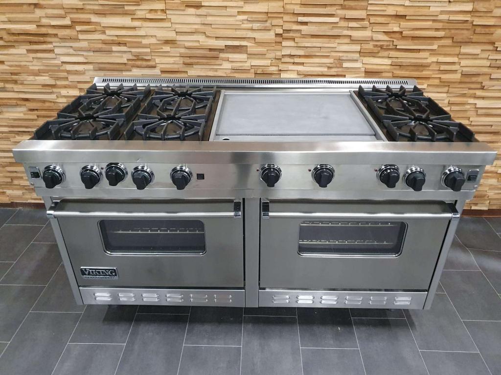🔥Luxe Viking Fornuis 150cm RVS 6  precisiebranders tepanyak, Niet ingevuld, 60 cm of meer, Niet ingevuld, Ophalen of Verzenden