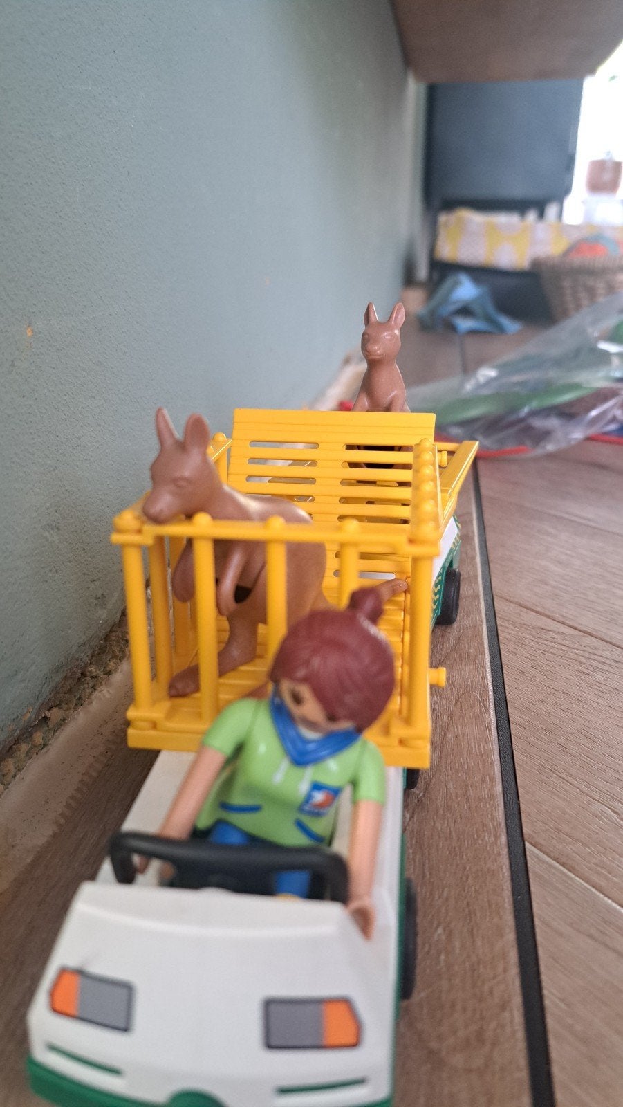 Playmobil Kangoeroe Transport met Vrouwelijke Ranger, Kinderen en Baby's, Speelgoed | Playmobil, Wild life, Gebruikt, Complete set