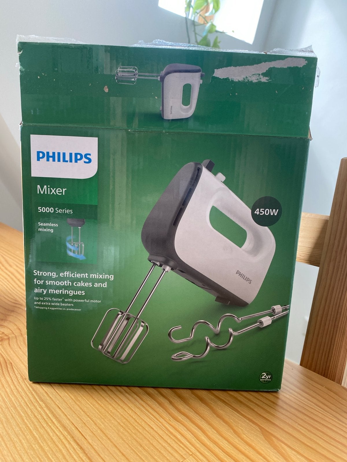 Philips Mixer 5000 Serie - Eén klopper defect, Ophalen, Refurbished, 3 snelheden of meer