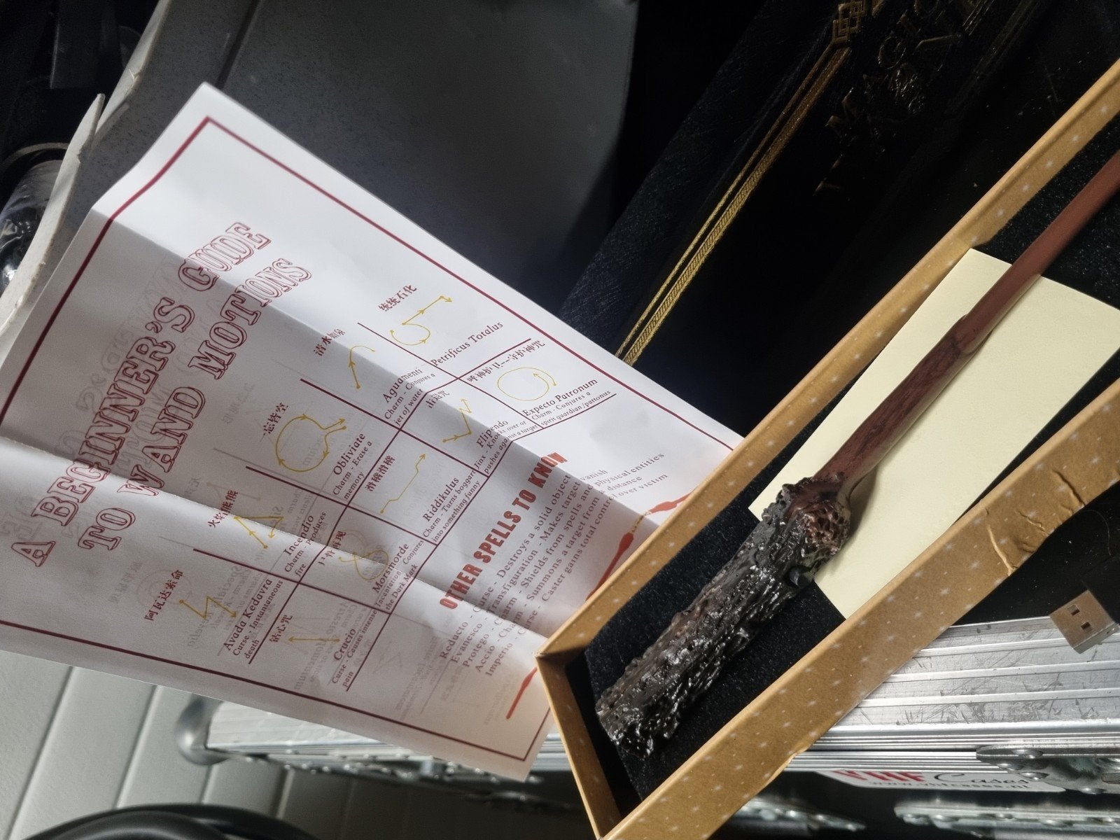 Harry Potter Magic Wand - Nieuw in doos vuurspuwende staf, Film en tv, Nieuw, Ophalen of Verzenden, Kunststof