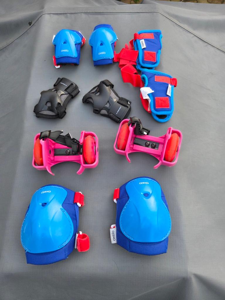 Oxelo beschermers plus skates, Ophalen of Verzenden