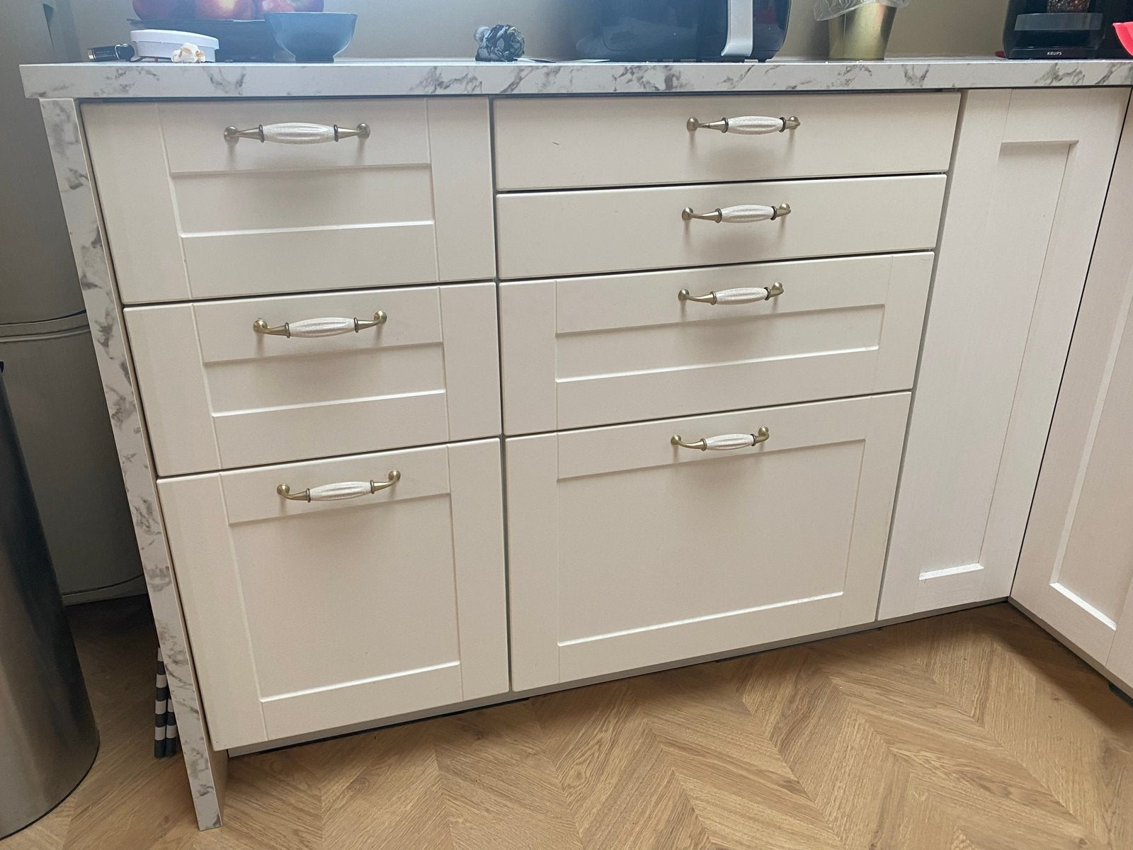 20 IKEA Grytnäs frontjes - in zeer nette staat, Ophalen, Gebruikt, Wit, 50 tot 100 cm