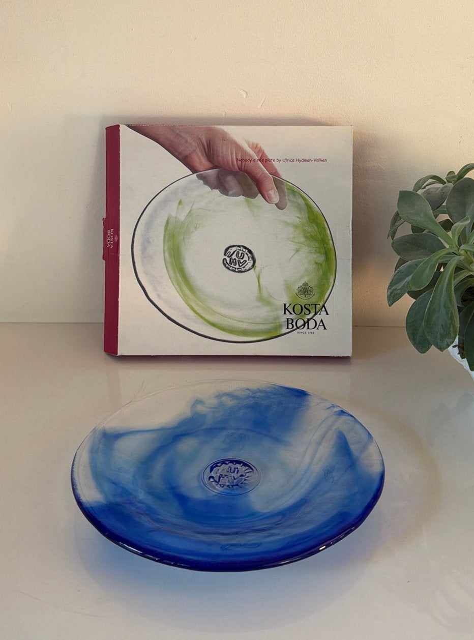Kosta Boda Mine blue bord, Antiek en Kunst, Ophalen of Verzenden