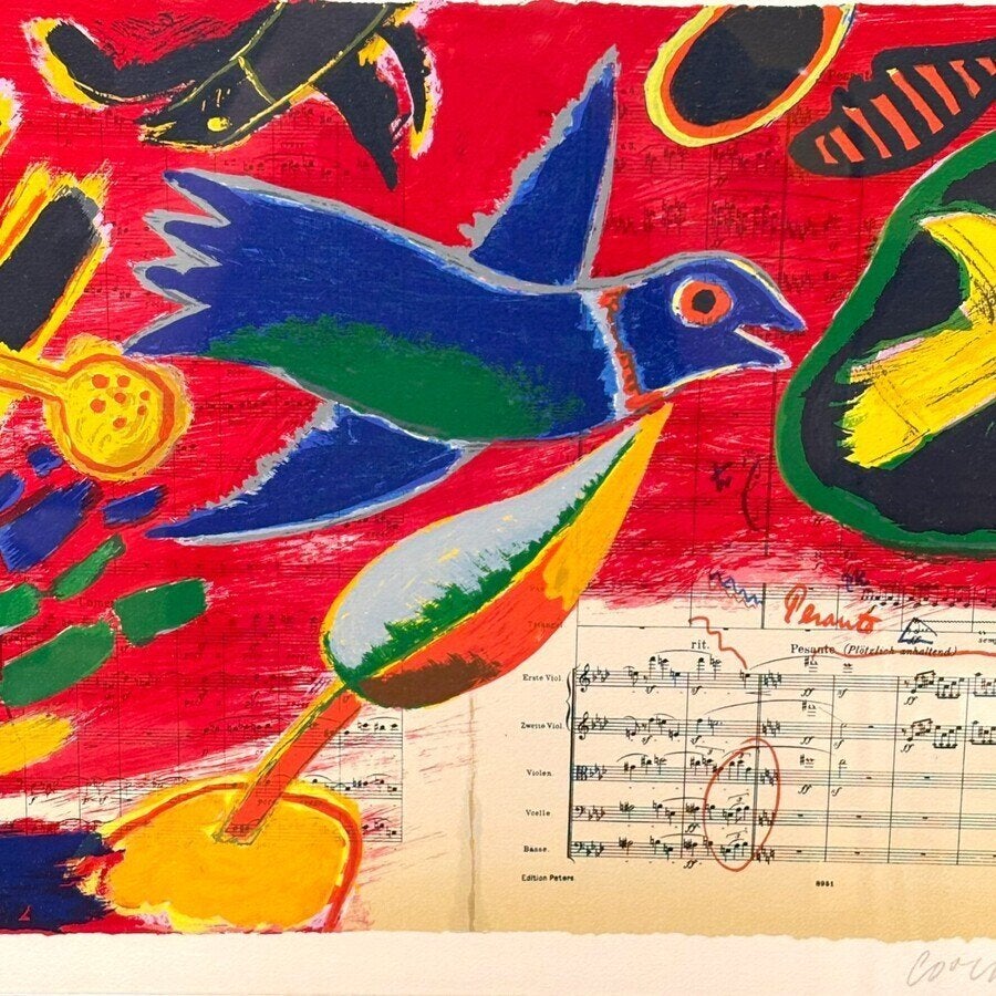 Corneille (1922-2010) - zeefdruk, 1988, Antiek en Kunst, Kunst | Litho's en Zeefdrukken, Ophalen of Verzenden