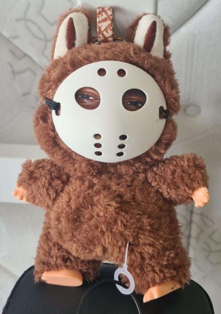 Kanye West Yebubu LaYeYe Knuffel met Hockey Masker, Overige merken, Beer, Klein (minder dan 20 cm), Bruin