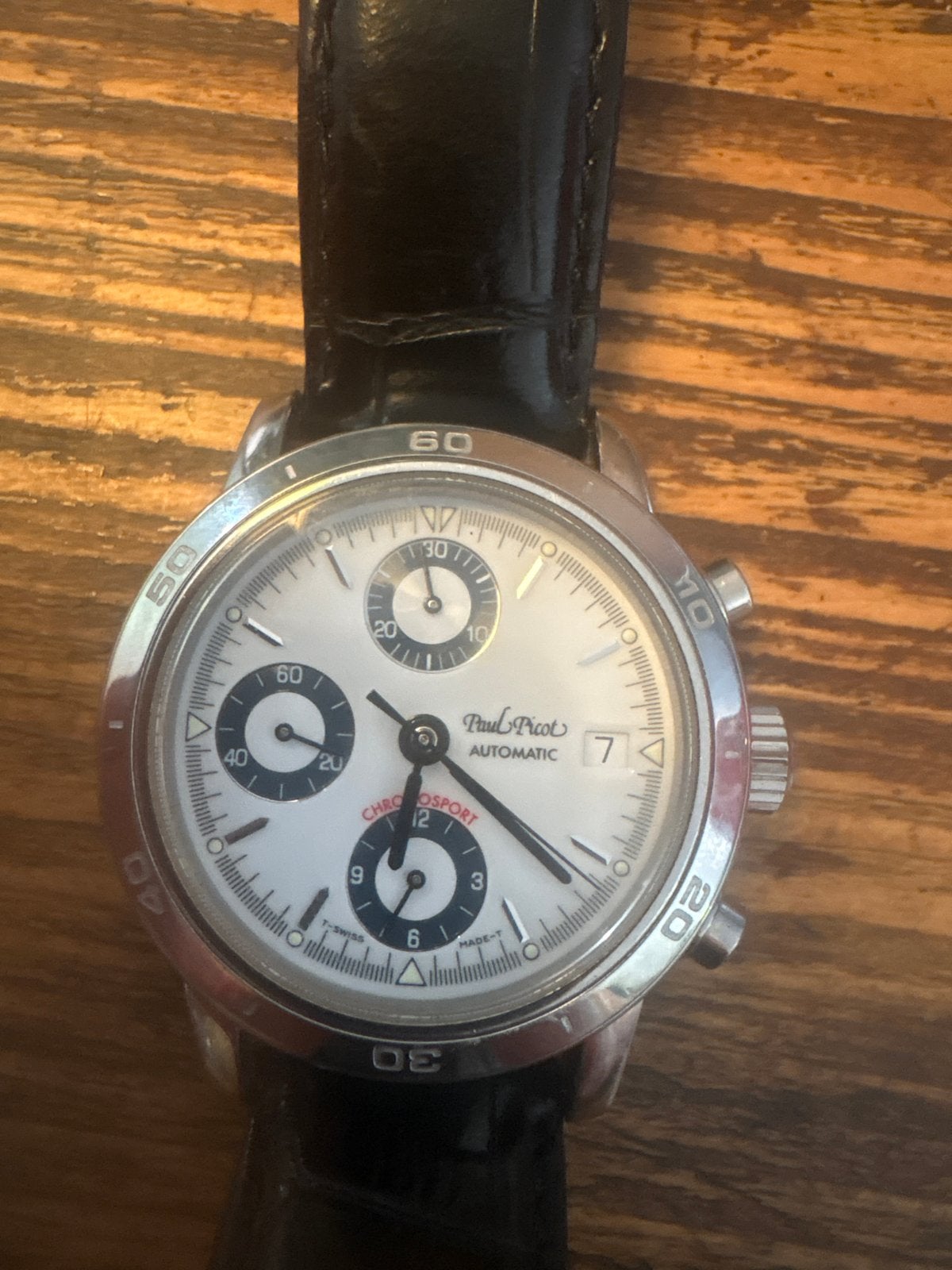 Paul Picot Chronosport Automatisch Horloge, Ophalen of Verzenden, Staal, Polshorloge, Overige merken