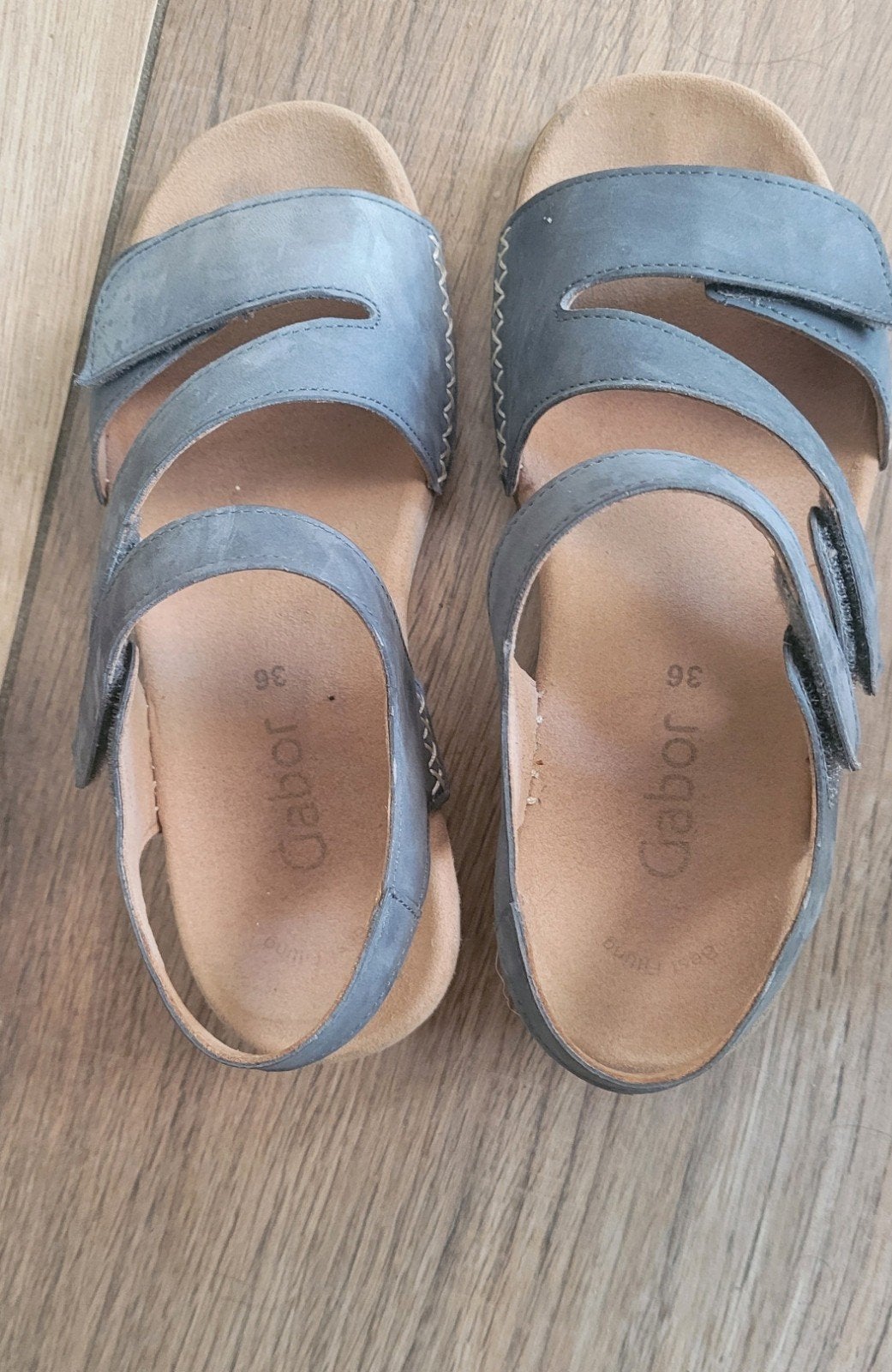 Gabor comfort sandalen 36 licht blauw, Ophalen of Verzenden, Zo goed als nieuw, Sandalen of Muiltjes