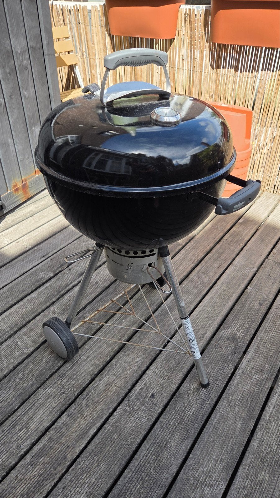Weber Premium One Touch 47cm met nieuw rooster, Ophalen, Weber