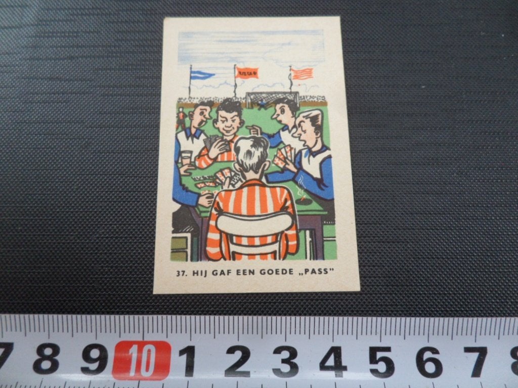 sticker plaatje strip voetbal spreekwoord RIZLA #37, Verzamelen, Ophalen of Verzenden, Zo goed als nieuw