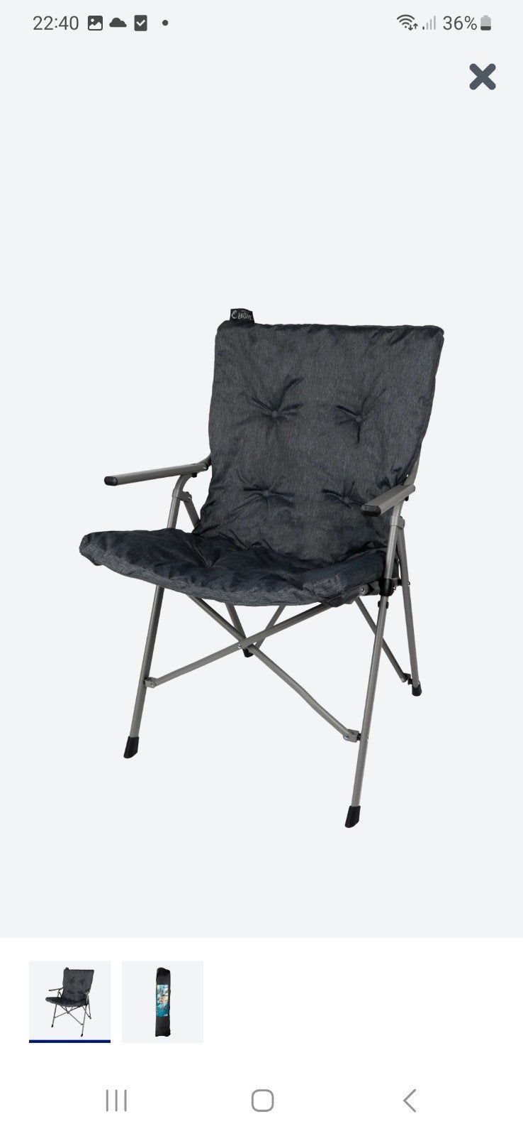 2x Nieuwe Vouwbare Campingstoelen - Ongebruikt, Ophalen, Nieuw, Campingstoel