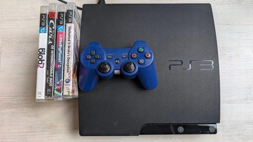 Sony PlayStation 3 Slim 320GB Uncharted edition, Ophalen, Met games, 320 GB, Zo goed als nieuw