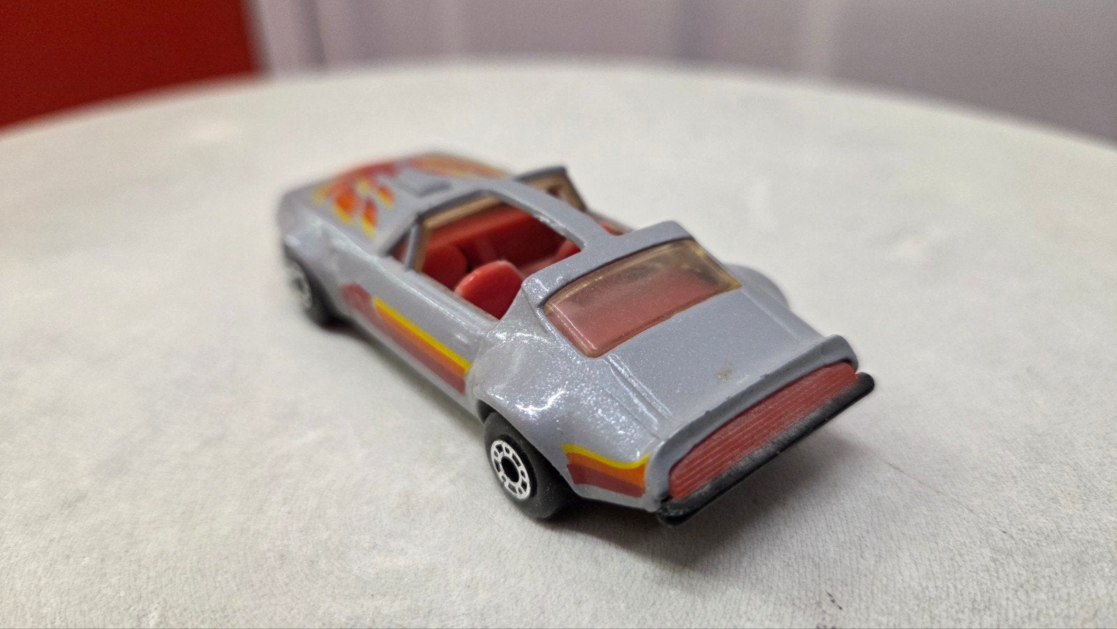 Matchbox Pontiac Firebird Trans Am 1979 - Zilver, Ophalen of Verzenden, Gebruikt, Auto