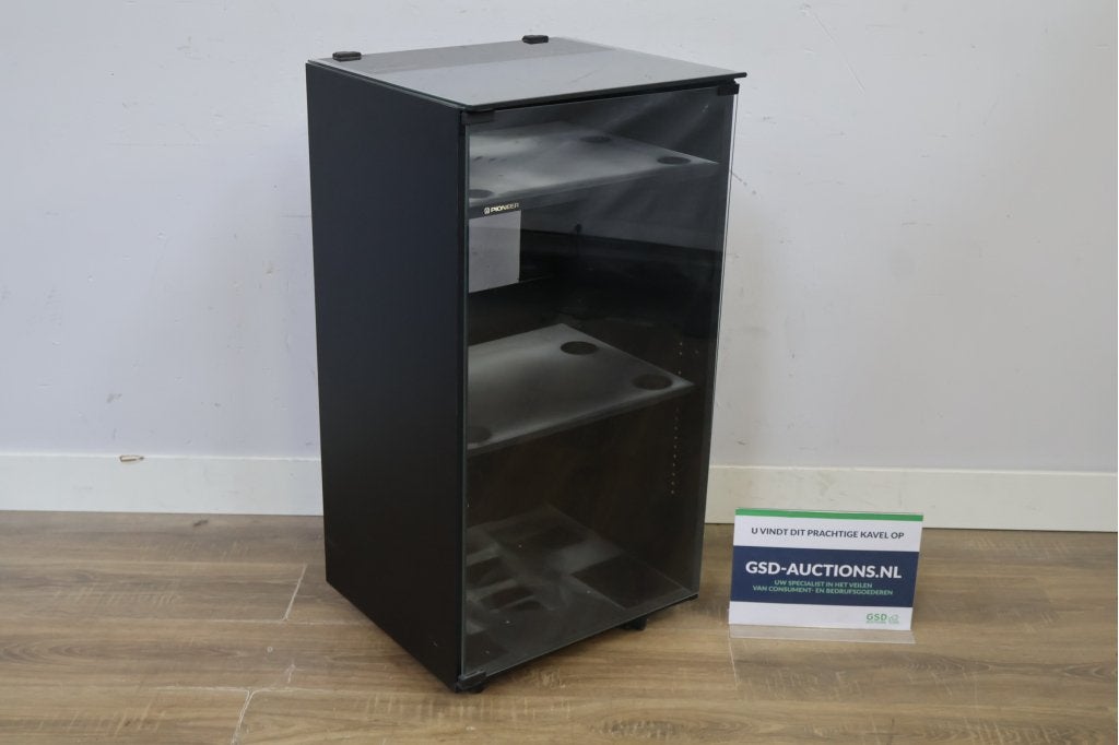 Pioneer audio meubel met glazen deur - Vintage, Ophalen of Verzenden