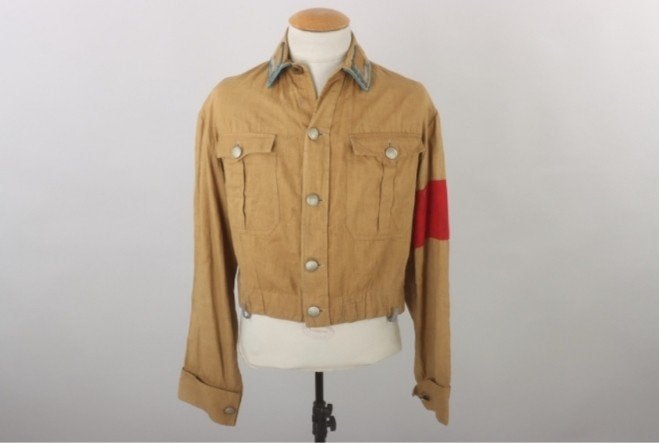 Duitse Uniformjas Vroege NSDAP tot 1938 met Armband Blocklei, Ophalen of Verzenden, Landmacht, Duitsland, Kleding of Schoenen