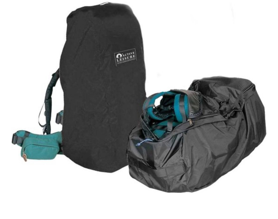 Twee regencovers/transporthoezen van Active Leisure, Zo goed als nieuw, Rug, Draagzak, Ophalen