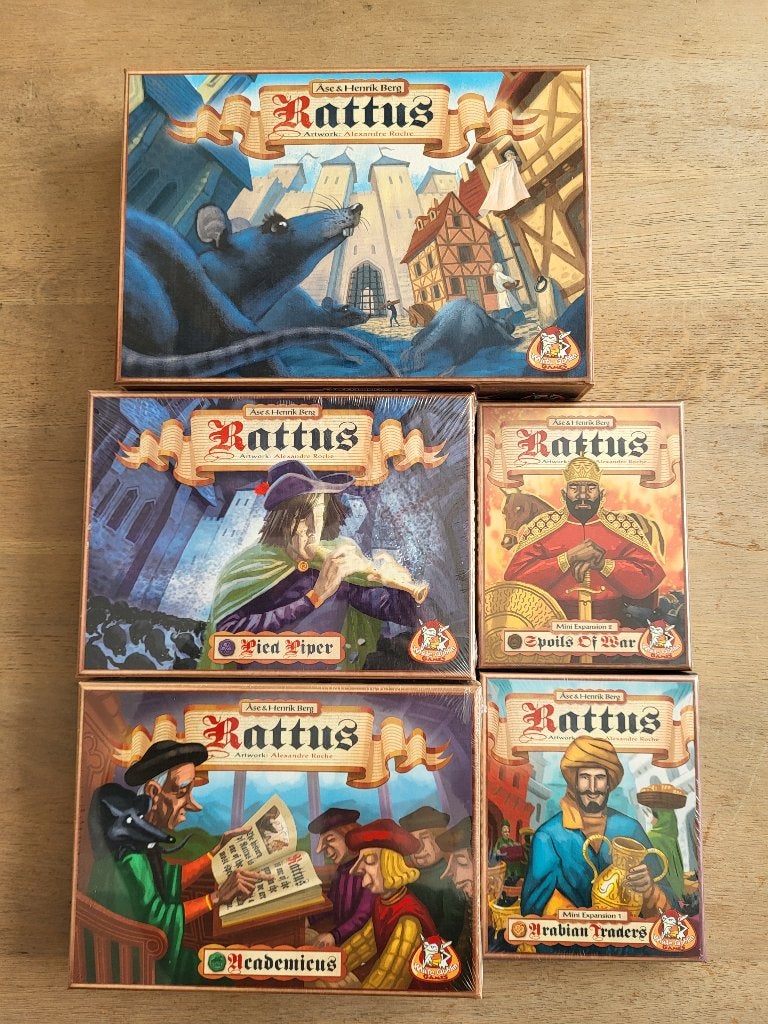 spel Rattus basis spel met uitbreidingen! nieuw en zgan!, Een of twee spelers, Ophalen of Verzenden, Nieuw