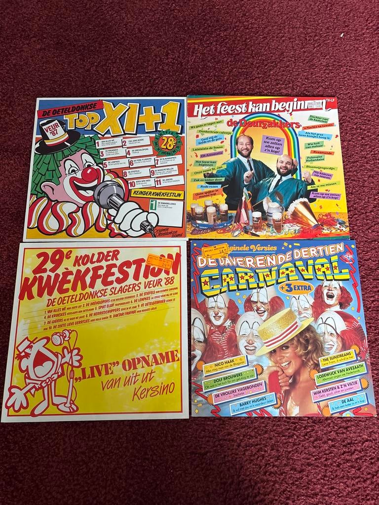 4 Carnaval Langspeelplaten - Oeteldonkse Slagers & Meer, Cd's en Dvd's, Ophalen of Verzenden, Zo goed als nieuw, Complilatie, 12 inch