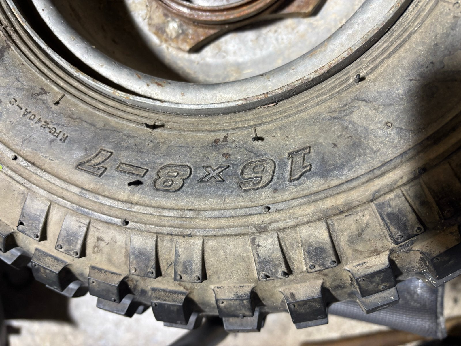 2 Duro 16x8-7 band met velg - Quad/ATV band, Ophalen of Verzenden, Gebruikt
