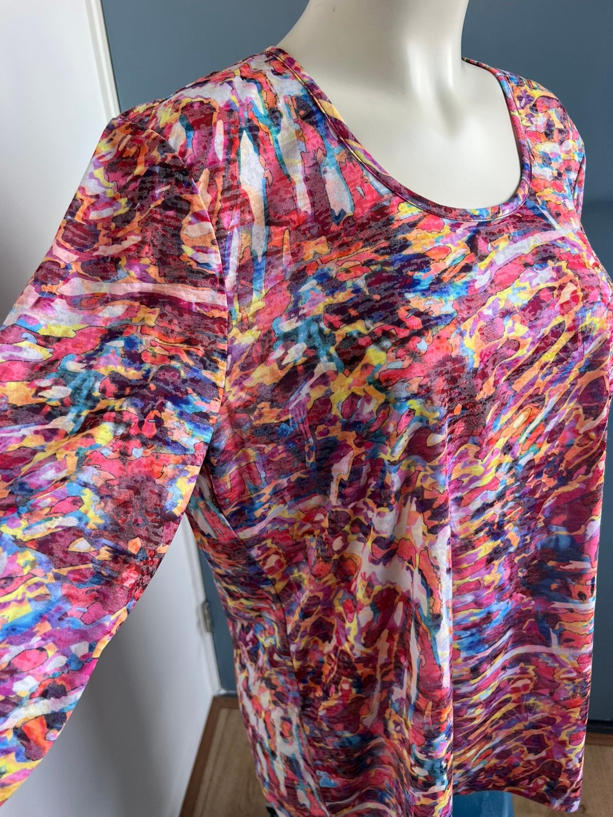 Goldner kleurrijke top roze geel 46, Maat 46/48 (XL) of groter, Ophalen of Verzenden, Zo goed als nieuw, X