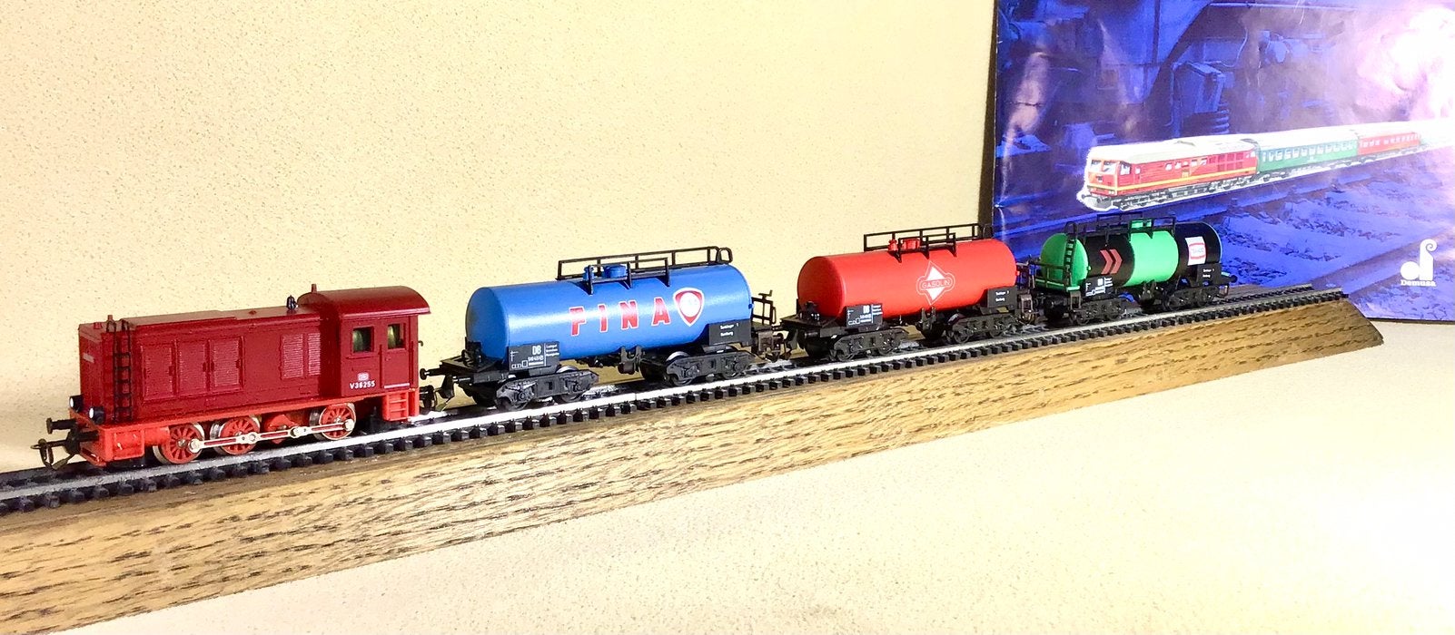 Berliner TT set Diesellok met 3 tankwagons, Overige merken, Treinset, Gelijkstroom, Nieuw